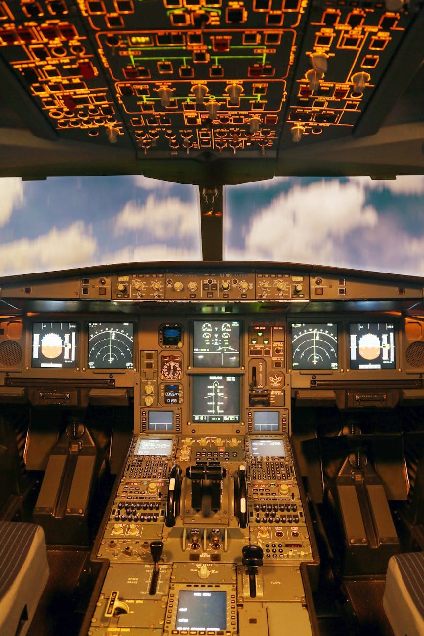 Cockpit instruments and flight deck